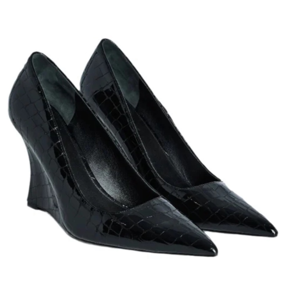 Retrofete Julianna Black Leather Pump
